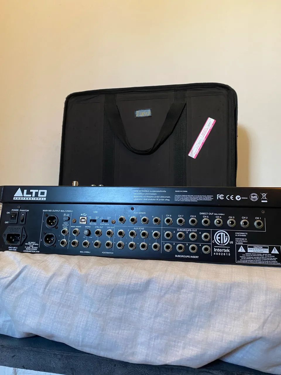 Mesa de Som Mixer Alto ZMX 164 FX USB Analógica - Instrumentos
