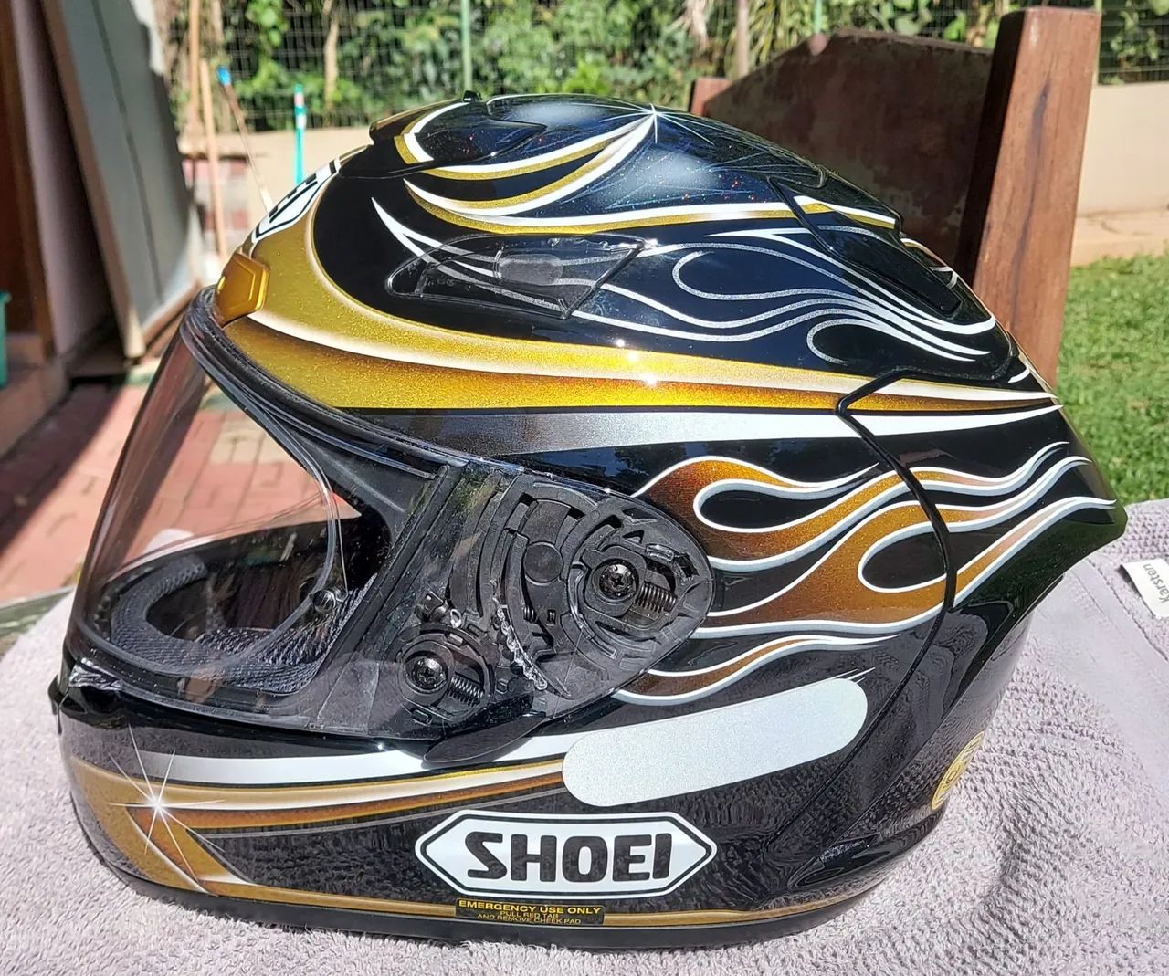 Capacete Shoei X-Twelve Vermeulen TC-9 - Tamanho 58 - Esportes