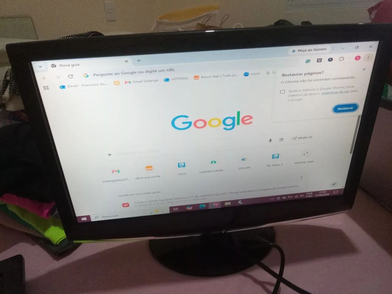 Monitor TFT LCD 18.5 Polegadas - Perfeito Estado  - Foto 5