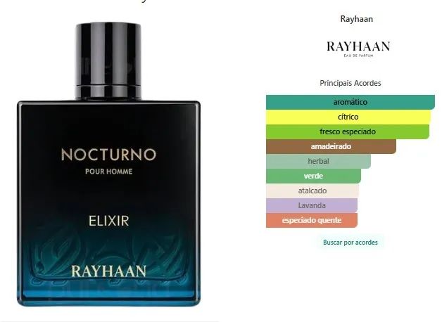 Perfume Rayhaan Nocturno Elixir Eau De Parfum 100ml - Foto 4
