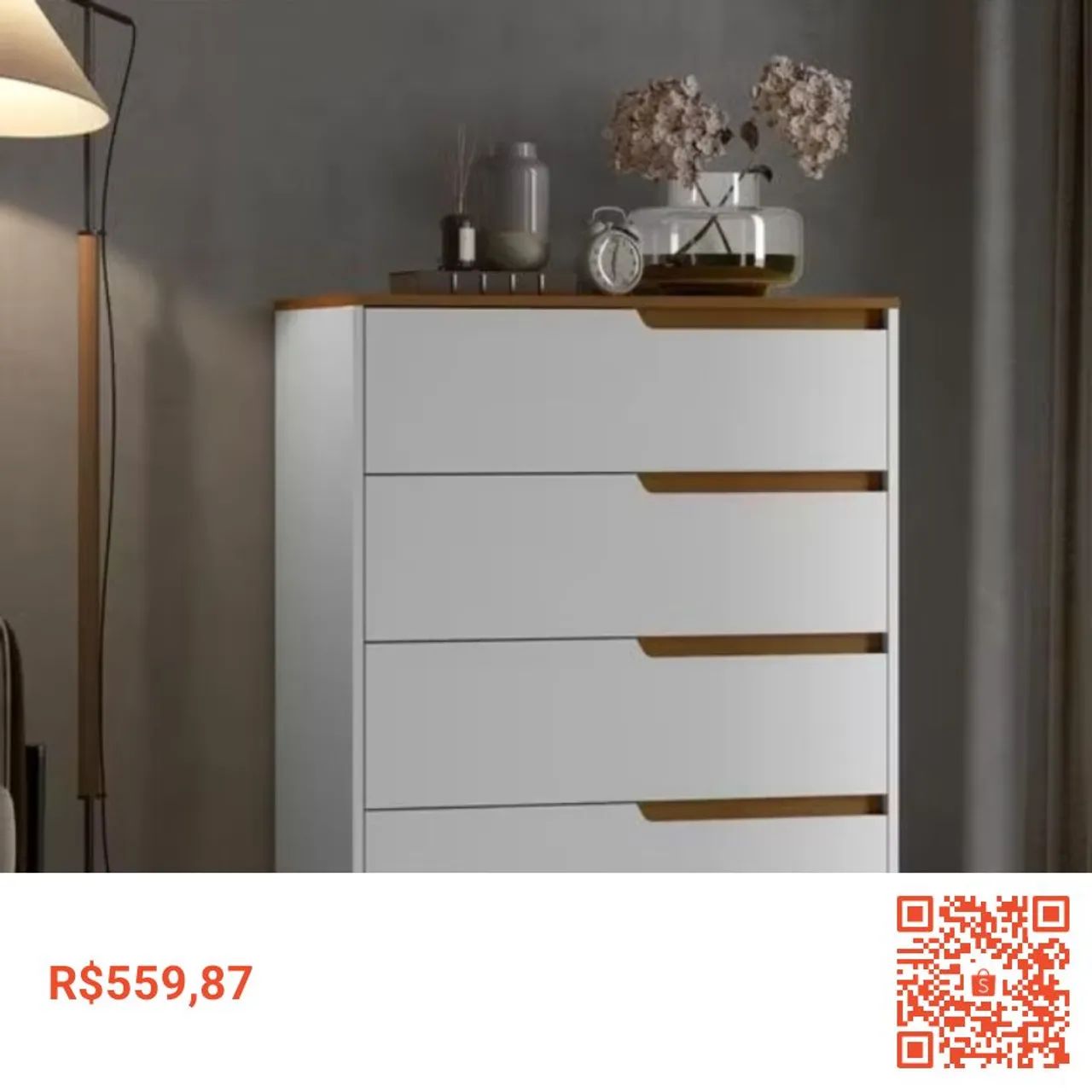 Cômoda 4 gavetas  - Foto 3