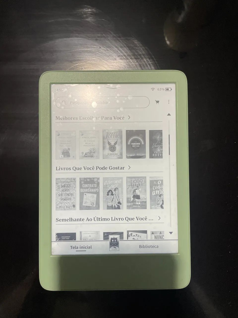 Kindle Verde Matcha 11ª geração + Capa Transparente | Pouquíssimo uso - Foto 2