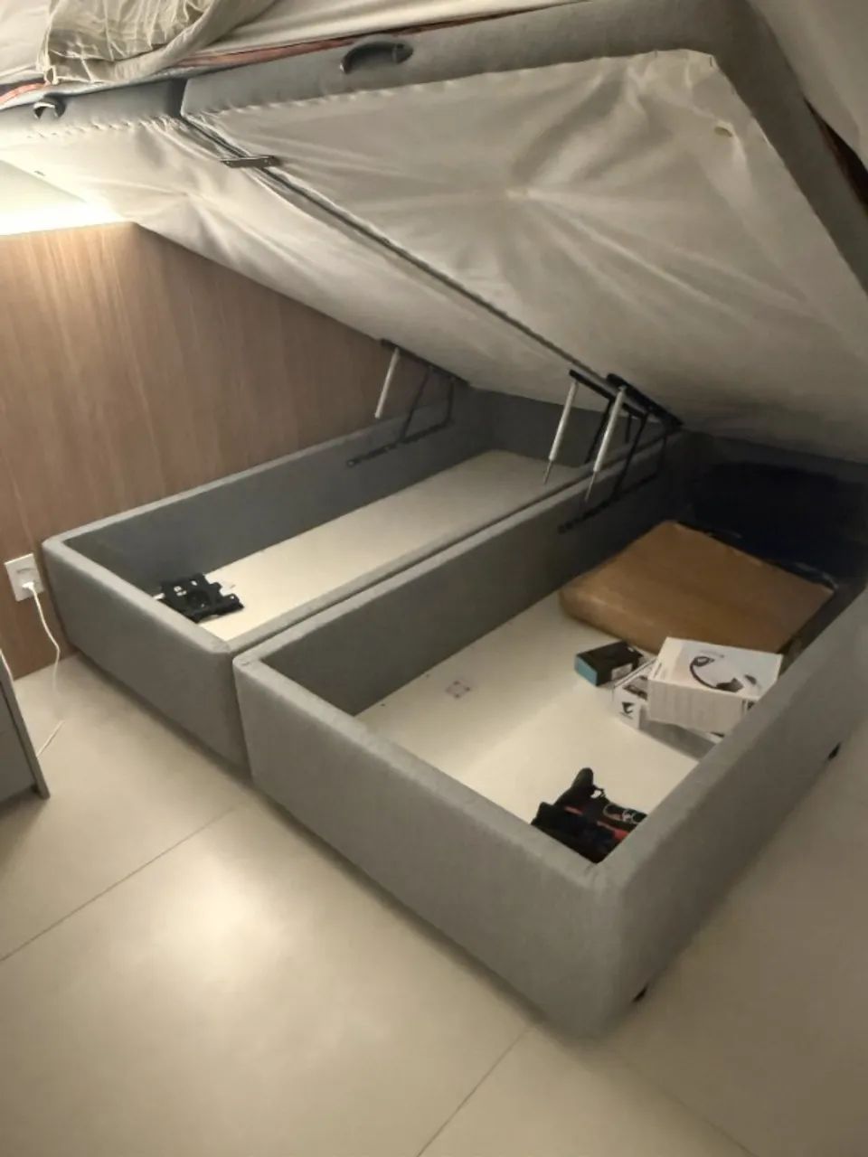 Base Baú Zissou King Size Bi Partida - Foto 2