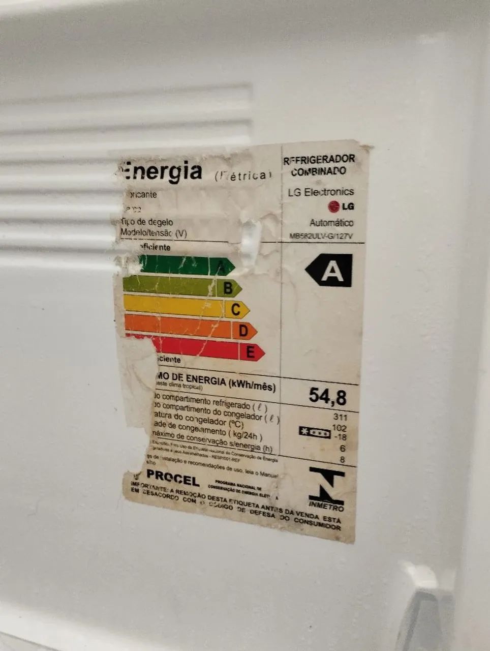Geladeira Frost Free LG com gaveta de gelo e Dispenser de água  - Foto 6