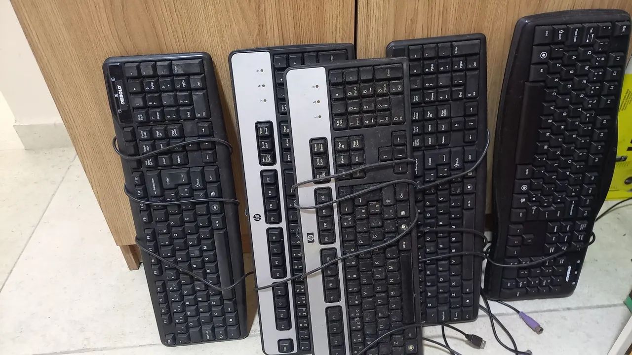 5 Teclados para computador, notebook excelente marca