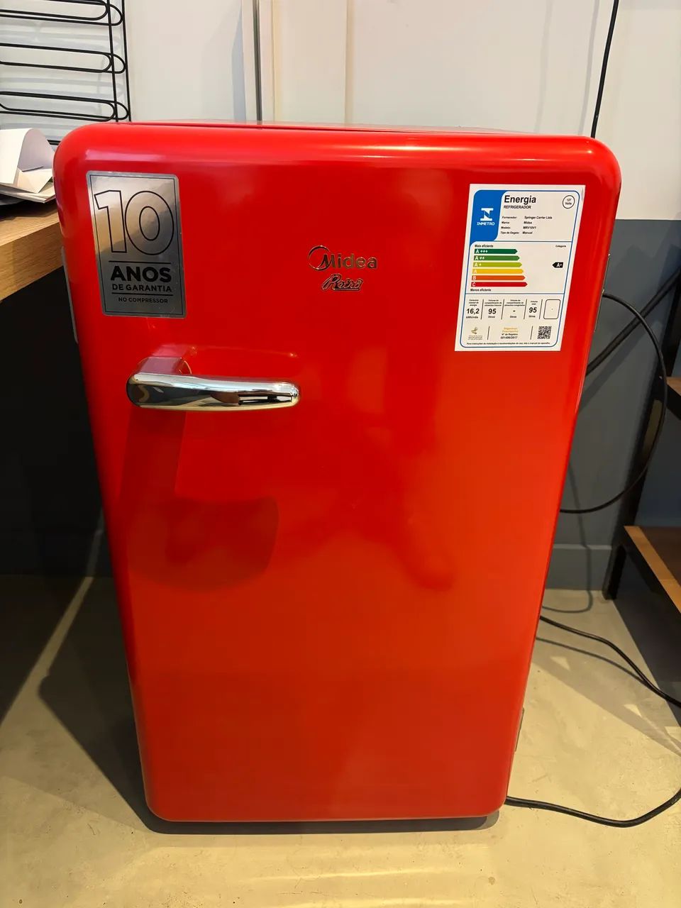 Frigobar Retro Midea Vermelho 