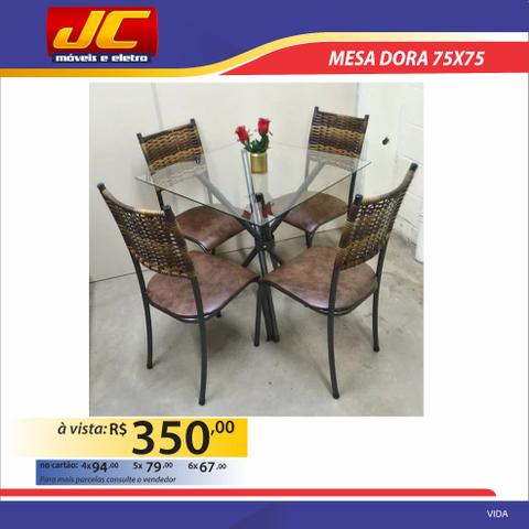 Mesa Dora 75x75 . Montagem gratis