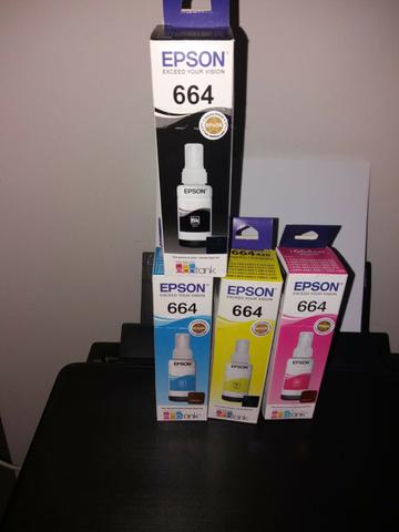 Kit .Tintas, Refil, Corante, Epson 664 Original Embalados A Vacuo - Foto 3