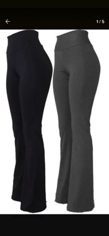 calça flare suplex com bolso