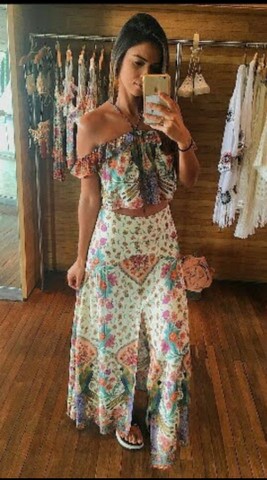 Vestido longo Farm - Foto 2