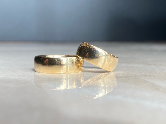Par de Alianças em Ouro 18K 18 gramas - Foto 5