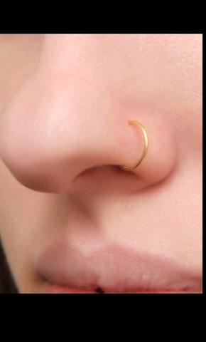 Piercing p/ Nariz Argolinha Ouro