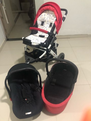 Kit carrinho, moisés e bebê conforto (ABC design cobra)  - Foto 2