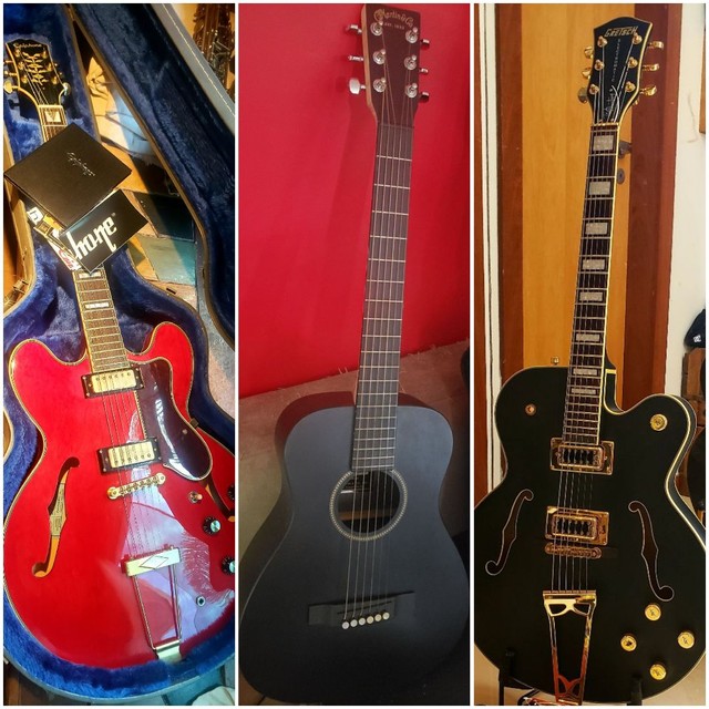 Guitarras Gretsch e Epiphone e Violão Taylor - Foto 4