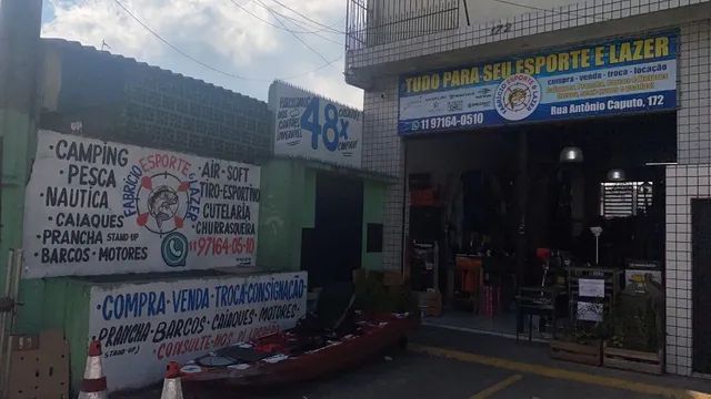 Caiaque Mero com pedal e ou motor para dua pessoas avalio trocas e parcelo em ate 21x - Foto 4