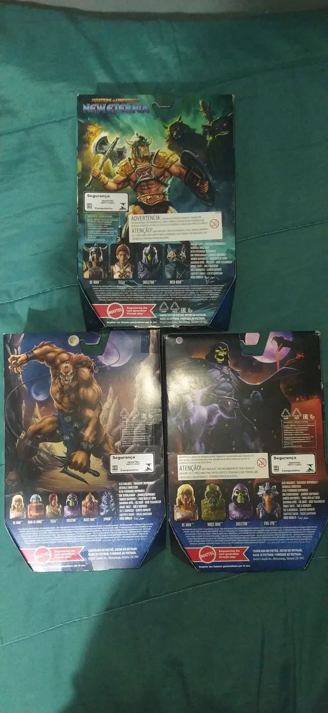 Combo masterverse he-man skeletor e beast man motu revelation e new eternia