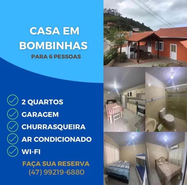 Casa a 150 metros da praia em BOMBINHAS SC