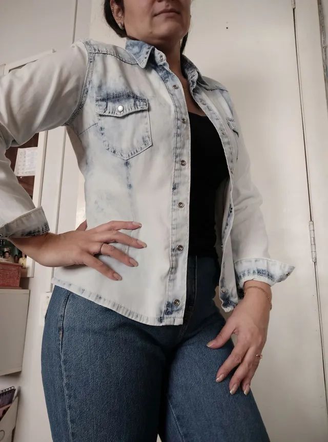 Camisa jeans 38 - Foto 2