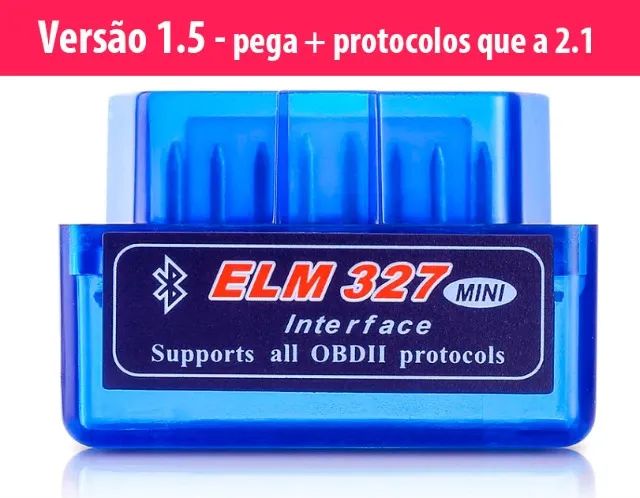 Scanner elm327 obd2 Versão 1.5 bluetooth Diagnóstico código falhas ingeção eletrônica
