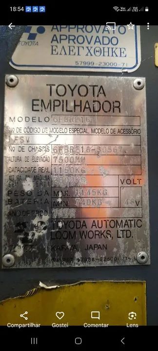 Empilhadeira  eletrica 