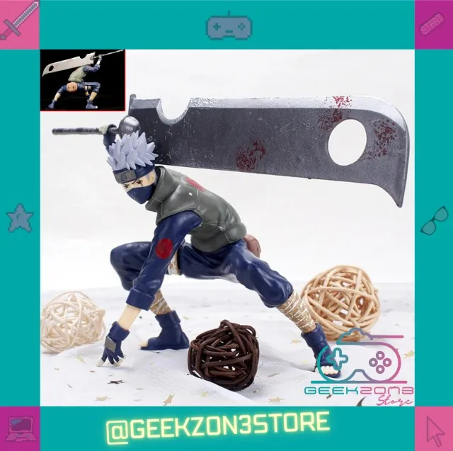 Action Figure Naruto Kakashi Espada Anbu Boneco Anime Hatake (Entrega Grátis*)