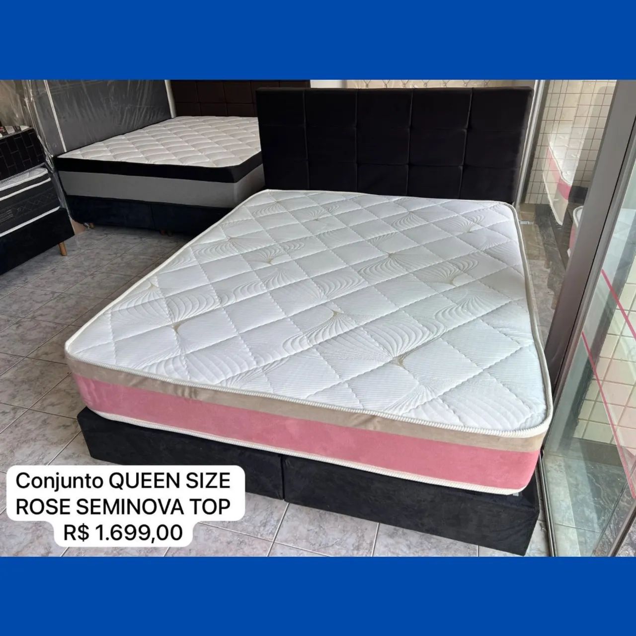 Cama Rose Linda com Cabeceira 1,98 x 1,58
