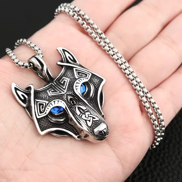 Cordão Masculino Pingente e Corrente de Aço Inoxidável