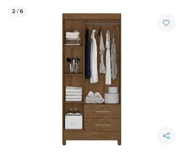 GUARDA ROUPA NOVO, SUPER ESPAÇOSO  - Foto 2