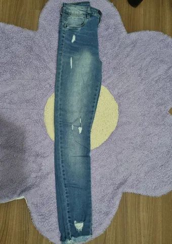 Calça  Jeans skynny nº 34 usada 1 vez - Foto 5