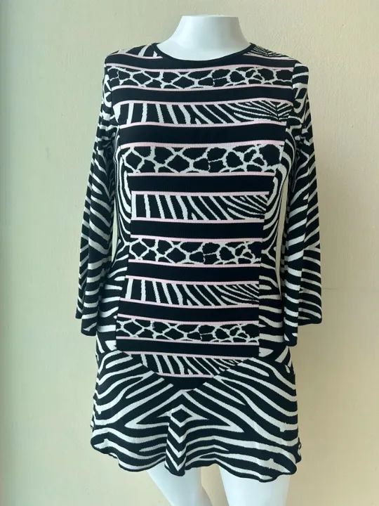 Vestido Renata Campos, estampado, tamanho G. - Foto 2