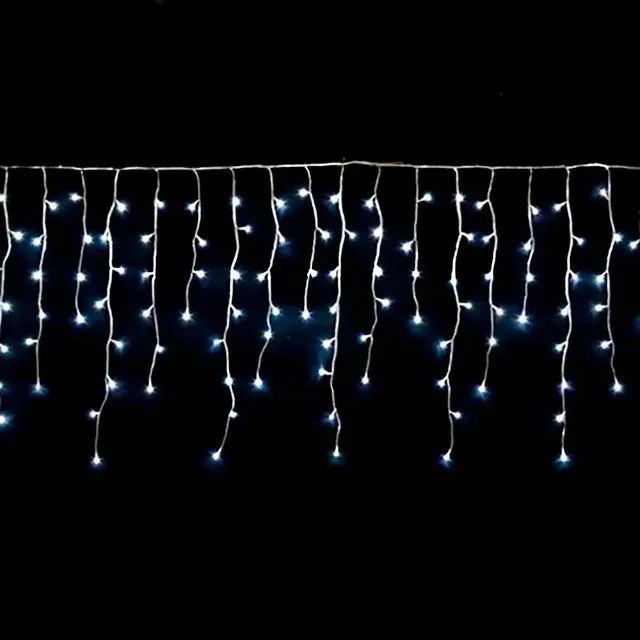 Pisca Pisca de Natal LED Cascata Branco Azul Verde Colorido 100 200 300 400 LEDS até 6,5m - Foto 2