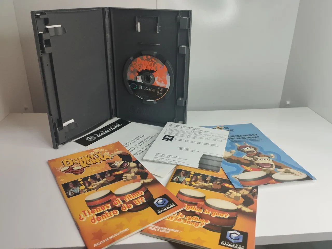 JOGO DONKEY KONGA ORIGINAL PARA GAME CUBE - Foto 3
