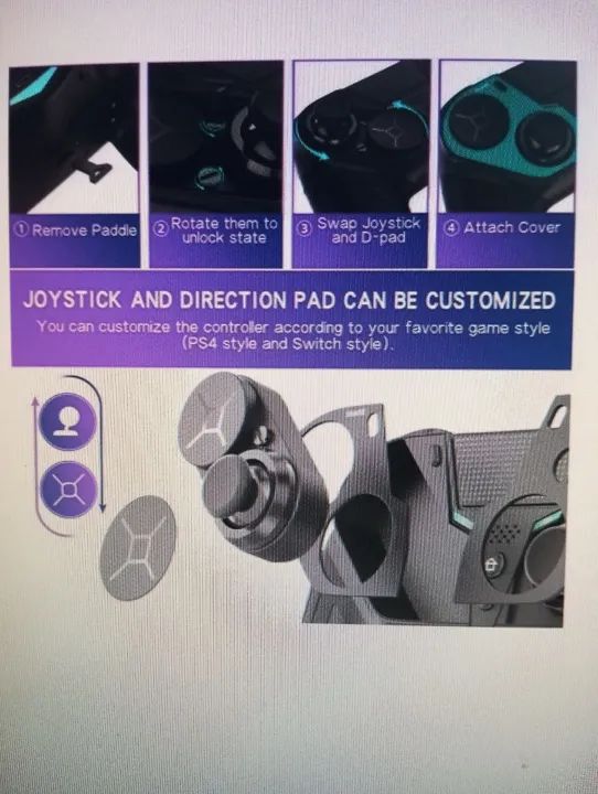 Controle Gamepad Android PC P4 Bluetooth - Foto 2