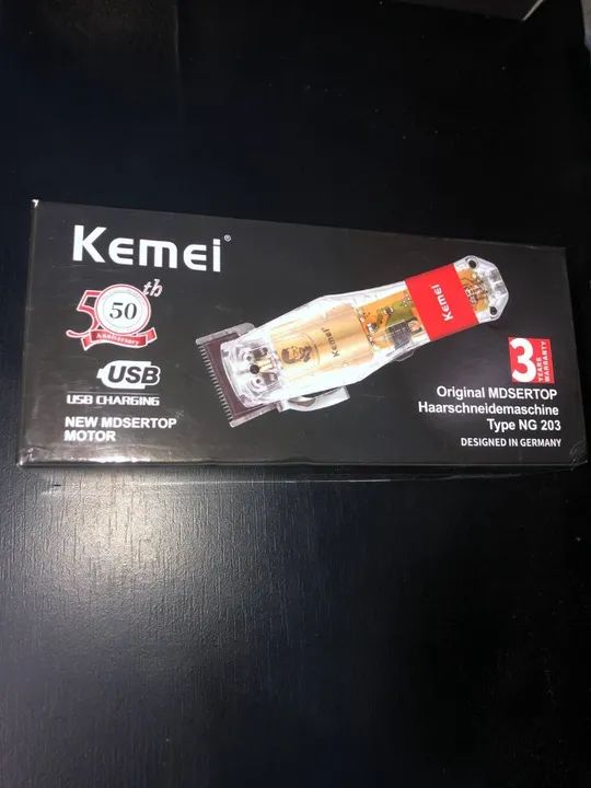 Máquina de Corte Profissional Kemei Sem Fio Lançamento