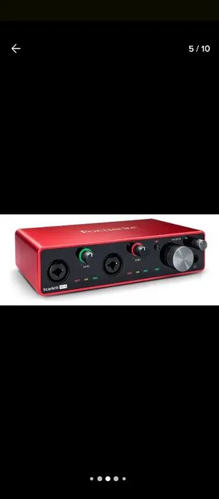 INTERFACE DE ÁUDIO Focusrite Scarlett 4i4 (3ª geração) Interface de áudio MIDI USB C - Foto 4