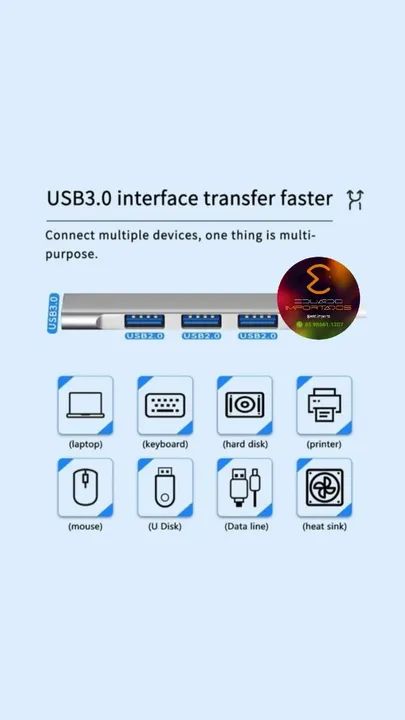 Hub USB tipoC com 4 portas 3.0 5.0gbps - Foto 2