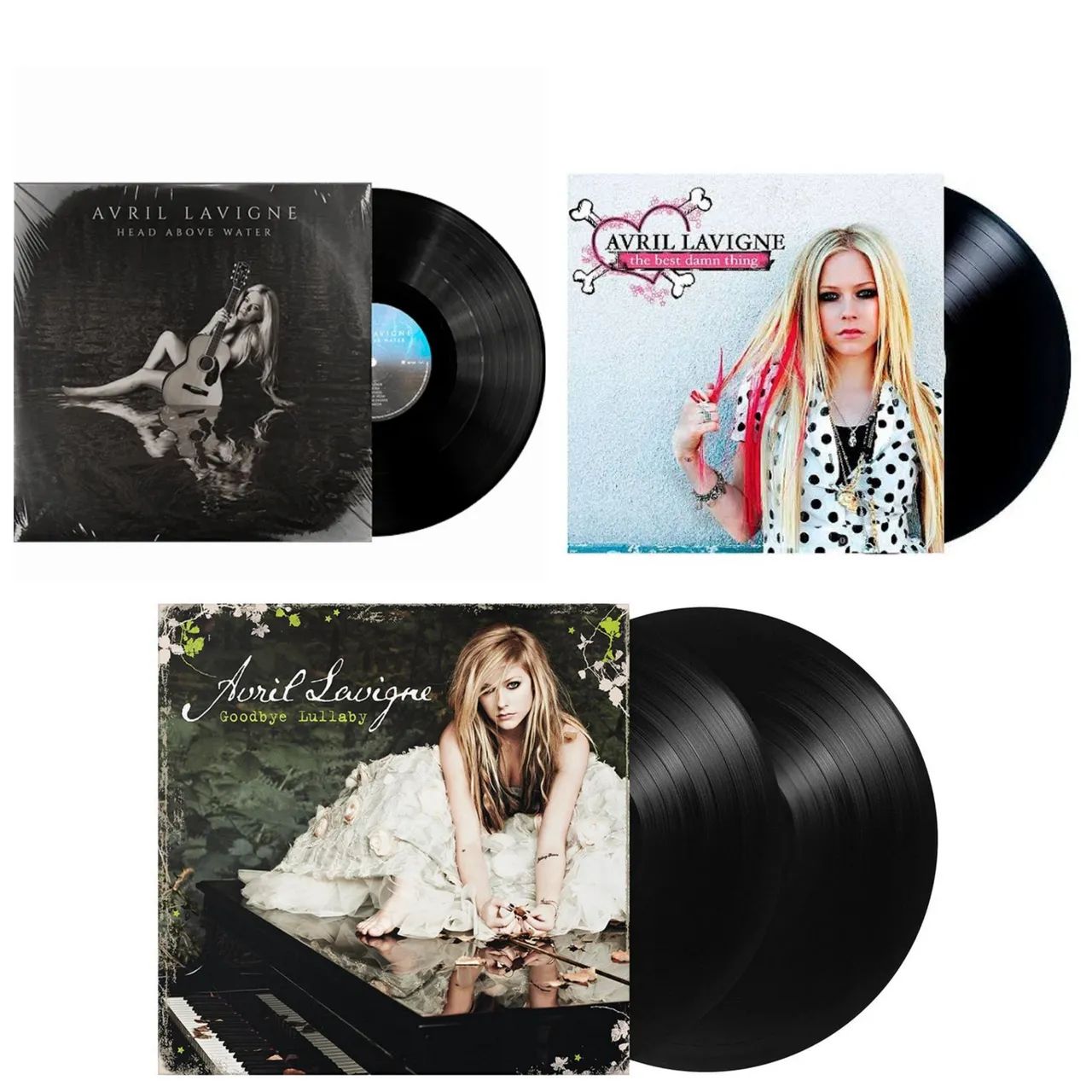 Colecao 3 Lps discos Avril Lavigne vinis novos