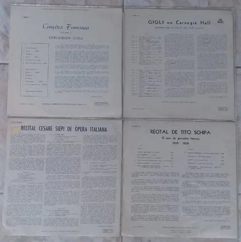 beniamino gigli(2)/cesare siepi/tito schipa lps(pacote) - Foto 2