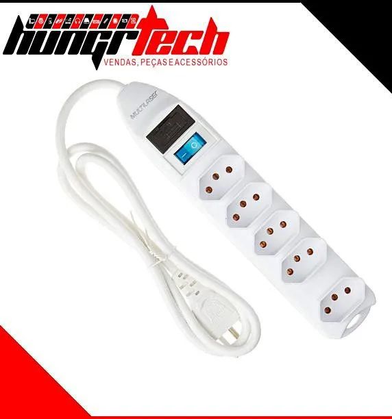 Extensor de Tomada 6 Tomadas com Interruptor