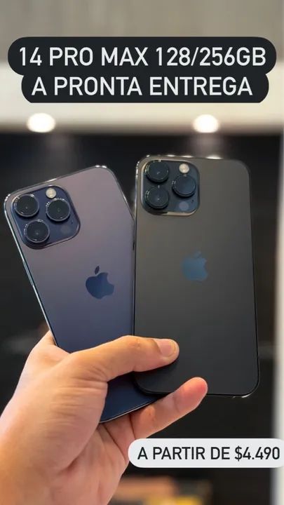 iPhone 14 Pro Max 128GB/256GB - Pronta Entrega