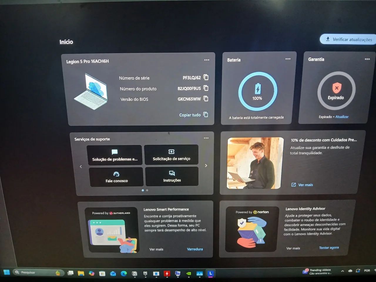 Lenovo Legion 5 Pro - R7 5800H | RTX 3070 (140W) | 32GB RAM | 1.5TB SSD (QHD 165Hz) - Foto 3