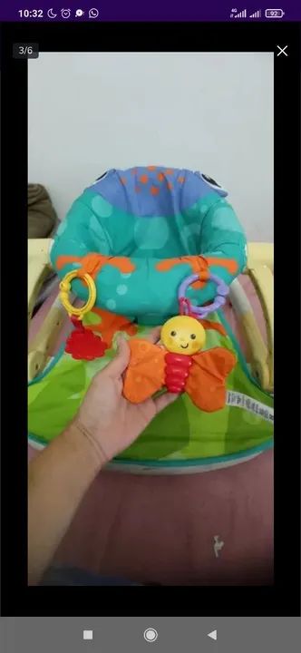Cadeirinha de descanso Fisher price sit me up