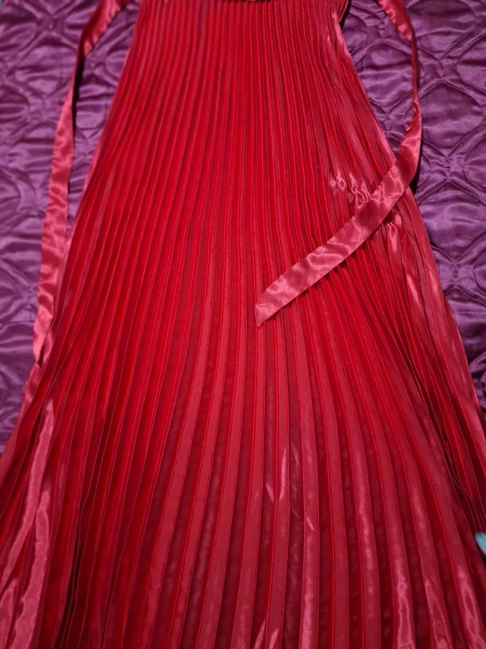 vestido de festa plissado tam. M - Foto 2