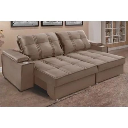 Sofá Retrátil e Reclinável Conforto Premium