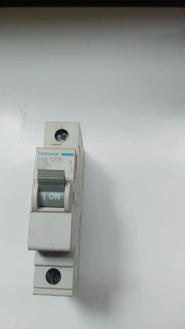 Disjuntor C20/C 25/C50 6ka Monopolar 1p Curva C Ref Mw120e/eletromar/SOPRANO/STECK