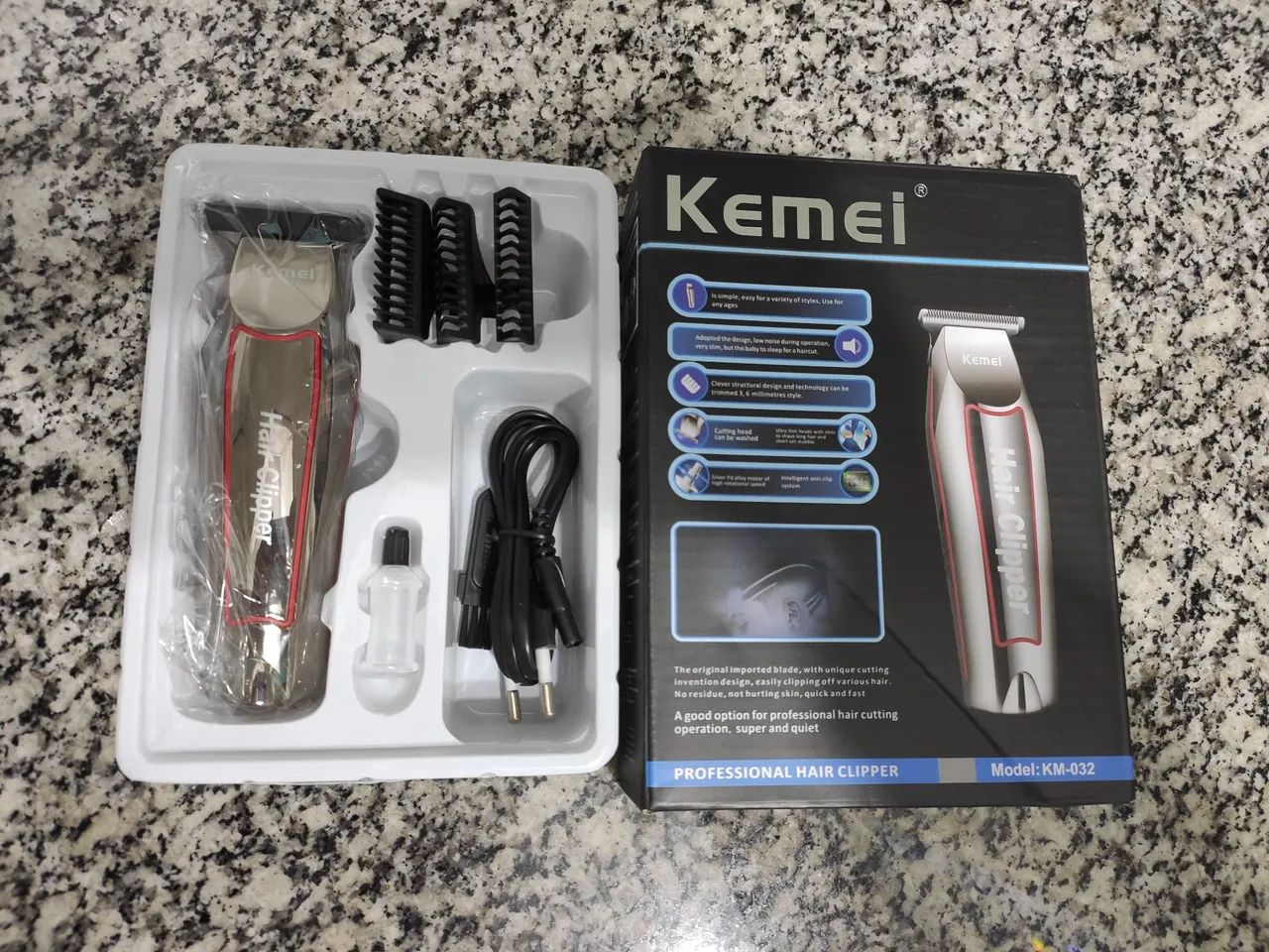 Máquina de Cortar Cabelo Kemei (Novo a Pronta Entrega) - Foto 4