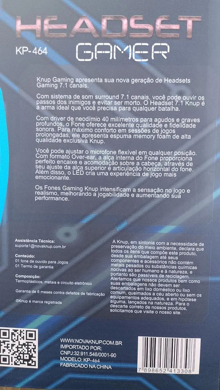 Headset Gamer Knup KP-464 7.1 - Foto 4