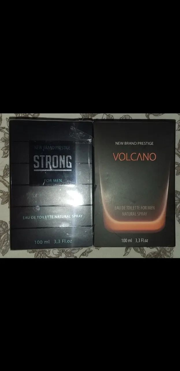 Kit 2 Perfumes Strong & Volcano New brand (referência olfativa Sauvage & terre d'hermes