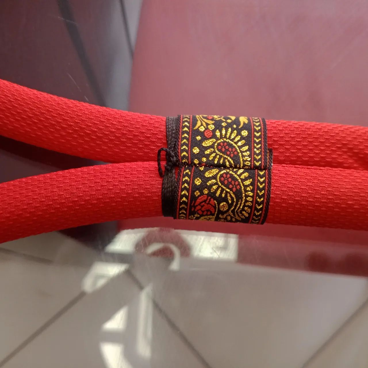 Mongkol vermelho projied muaithai usado  - Foto 3