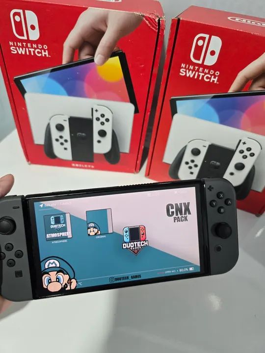 Nintendo Switch OLED Novo Desbloqueado Com brinde - Foto 3